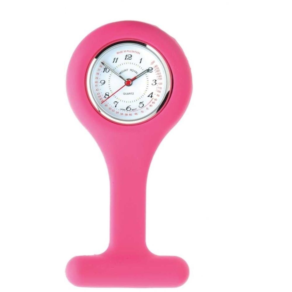 Pink Rubber Fob Watch