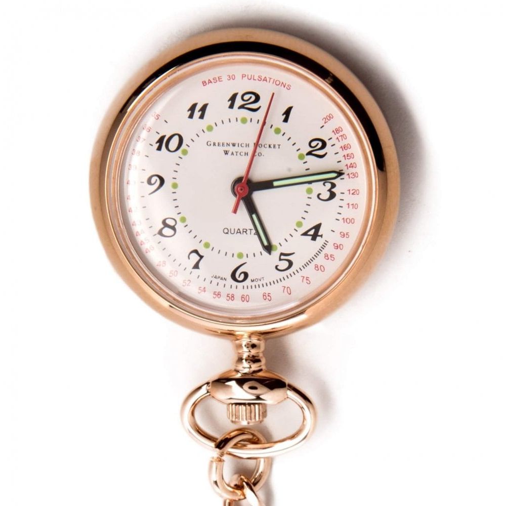 The Warwick - Rose Gold Toned Quartz Fob Watch