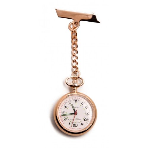 The Warwick - Rose Gold Toned Quartz Fob Watch