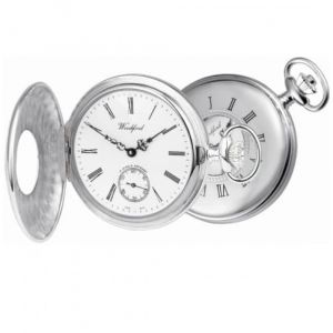 Mens silver hot sale pocket watch